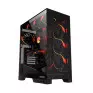 Gabinete Gamer Atx Forcefield Flow Black Vulcan Sem Fonte Lateral/Frontal Em Vidro Gfffbv Pcyes - 1