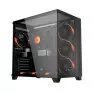 Gabinete Gamer Atx Forcefield Max Black Vulcan Sem Fonte Lateral/Frontal Em Vidro Gffmaxbv Pcyes - 1