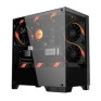 Gabinete Gamer Atx Forcefield Twr Black Vulcan Sem Fonte Lateral/Frontal Em Vidro Gfftwrbv Pcyes - 1