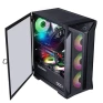 Gabinete Gamer Atx Brufen C1 Full Window Sem Fonte Lateral Em Vidro Frontal Com Led Argb 3608Bk Game - 4