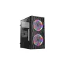 Gabinete Gamer Hive Sem Fonte Lateral Em Vidro 2x Fans Bg-057 Bluecase - 1