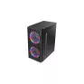 Gabinete Gamer Hive Sem Fonte Lateral Em Vidro 2x Fans Bg-057 Bluecase - 3