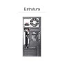Gabinete Micro Atx 1 Baia Fonte 200W Gm-16W1 Kmex - 4