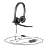 Headset Biauricular Com Microfone * Stereo H570E 981-000574 Preto Logitech - 3