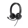 Headset Biauricular Com Microfone Usb Preto Ayda Trust - 1