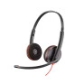 Headset Biauricular Usb Com Microfone Poly Preto C3220 Plantronics - 4