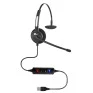 Headset Monoauricular Usb Com Microfone Htu-300 Mic Top Use - 2