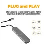 Hub 6 Em 1 Usb-C Multifuncional Gs-5818 Gshield - 2