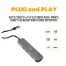 Hub 6 Em 1 Usb-C Multifuncional Gs-5818 Gshield - 2