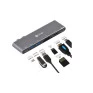 Hub Usb Type C 7 Em 2 - 2 Usb 3.0 + Leitor De Cartao Sd Tf + Hdmi +Thunderbolt 3 Hc-72 Vinik - 1