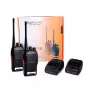 Kit 10 Radio Comunicador 16 Canais Ate 12Km Walk Talk Preto Bf -777S Baofeng - 1