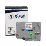 Kit Com 5 Fita Para Rotuladora Brother Tze-Fx241 18Mm Branco X-full - 2