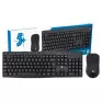 Kit Teclado + Mouse Sem Fio 2.4G Office 015-0079 Preto 5+ - 2