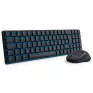 Kit Teclado + Mouse Sem Fio Office Led Azul Preto Bs-8772 Redragon - 1
