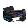 Kit Teclado + Mouse Usb + Headset + Mousepad 250 x 200mm Preto Odin Klk00017 Kalkan - 1