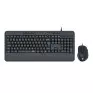 Kit Teclado + Mouse Usb Office Ergonomico Preto Bs-7642 Redragon - 1
