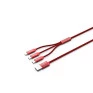 CABO USB 3 EM 1 2.4A USB/USB-C/LIGHTNING 1,5M ROSE CB-3000PK C3TECH - 2