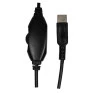 Headset Talk Biauricular Type-C Com Microfone Preto/Laranja Hs108 Oex - 3