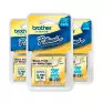 Kit Tres Fitas Para Rotuladora M231 12Mm X 8M Branco Pt70/Pt80/Pt85/Pt90/M95BK M231m3 Brother - 1