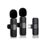Microfone Sem Fio Lapela Duplo Tipo-C Oem - 1