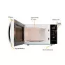 Microondas 20L 220V Espelhado Bmo23 Britania - 4