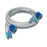 Cabo X  Kvm 2 Ps2 (Teclado/Mouse) Db15 (Video) 1,80 Metros Tk-C06 Trendnet - 2