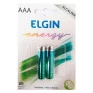 PILHA AAA ALCALINA BLISTER COM 2 UNDS 82154 ELGIN - 1