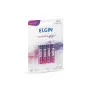 Pilha Recarregavel AAA Blister Com 4 Unidades 1000Mah 82171 Elgin - 1
