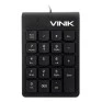 Teclado Numerico Usb Dynamic Com Fio Dt91Preto Vinik - 1