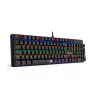 Teclado Usb Com Fio Gamer Mecanico Valheim Rainbow Switch Blue Rgb Abnt2 Preto K608-R Redragon - 2