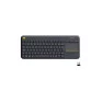 Teclado Usb Sem Fio Com Touchpad Preto K400 Plus 920-007125 Logitech - 1