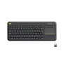 Teclado Usb Sem Fio Com Touchpad Preto K400 Plus 920-007125 Logitech - 1