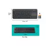 Teclado Usb Sem Fio Com Touchpad Preto K400 Plus 920-007125 Logitech - 3