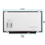 Tela Led Slim 14" Para Notebook 1366X768 30P 14-5458-B30 Dell - 3