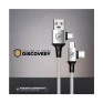 Cabo Usb X 4 Em 1 Tipo-c / Micro Usb Tipo-c /Usb 1M Branco Discovery Gshield - 5