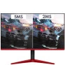Monitor 20" Led Moba 75Hz Vga/Hdmi Preto/Vermelho M2003G-Led 3Green - 2