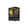 Gabinete Gamer Micro Atx Nuker V2 Pro S/ Fonte 3 x COOLER ambar  Em Vidro Bg-053V2  Bluecase - 1